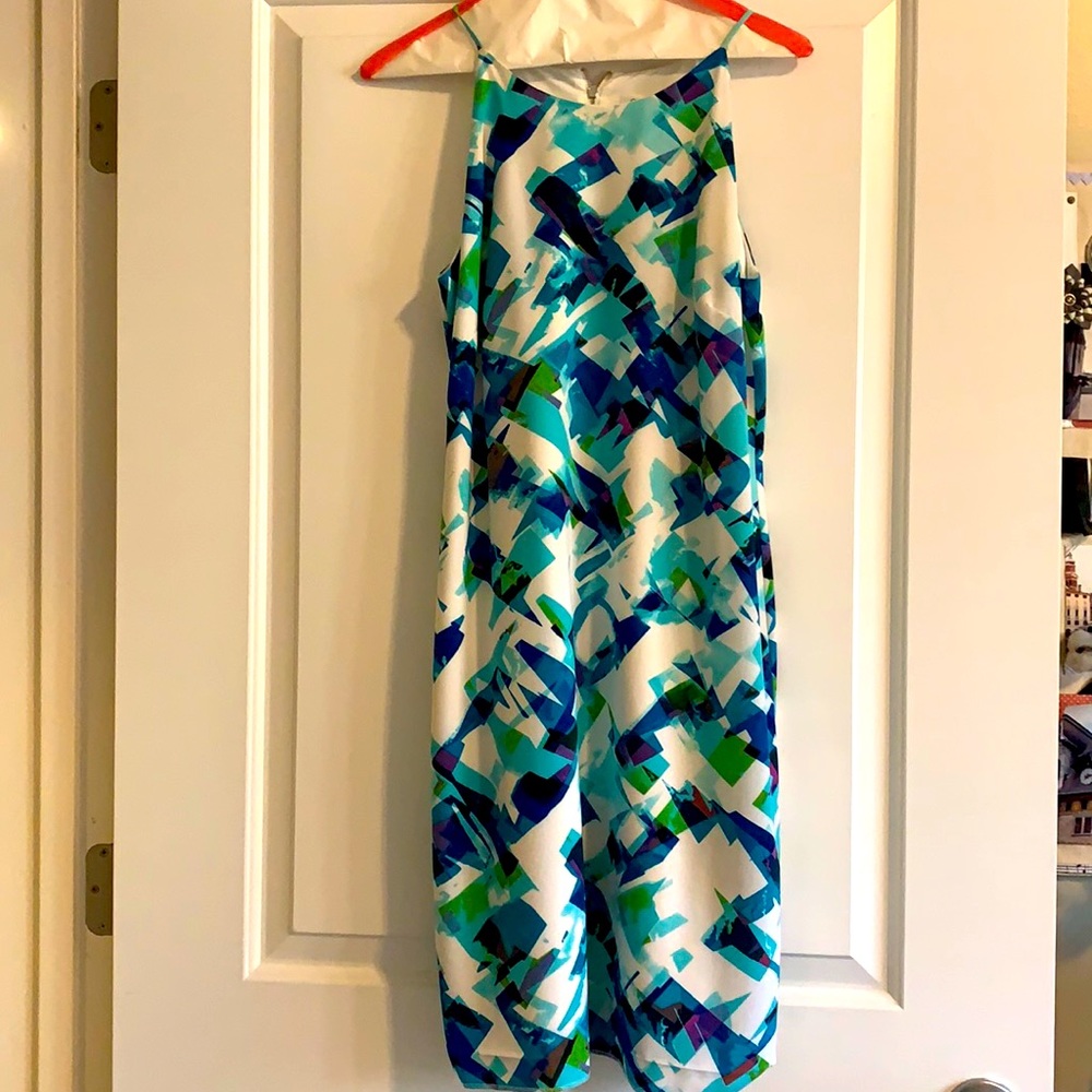 Calvin Klein Blue Print Dress
